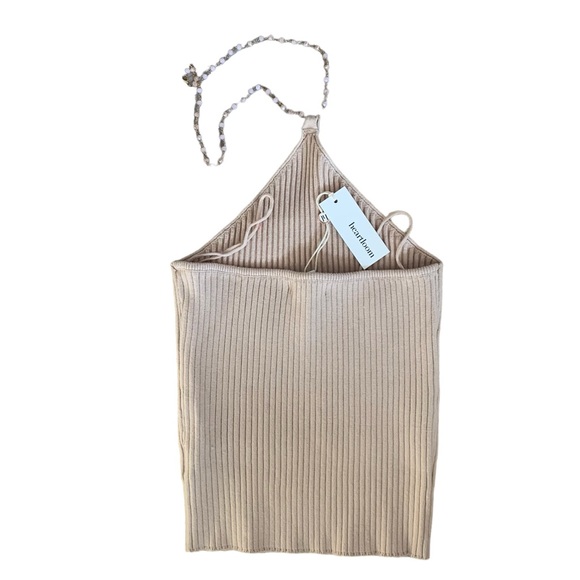 Heartloom Evereve Light pink halter with light pink beaded chain - Picture 3 of 9